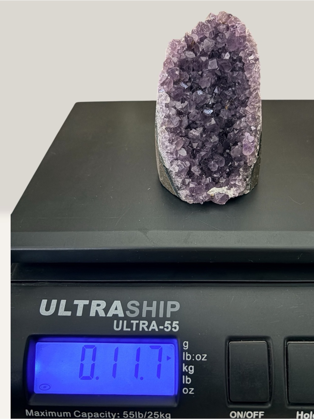 Natural Amethyst Crystal Geode Cluster Specimen - 332 Gram - Picture 3 of 8
